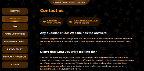 Is AmunRa Casino secure for online play?