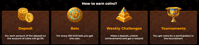 As you amass coins within the VIP program, unlock new and exciting spots in Ancient Egypt, earning rewards at each milestone.