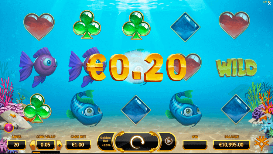 Golden fish tank 0.20 cent win