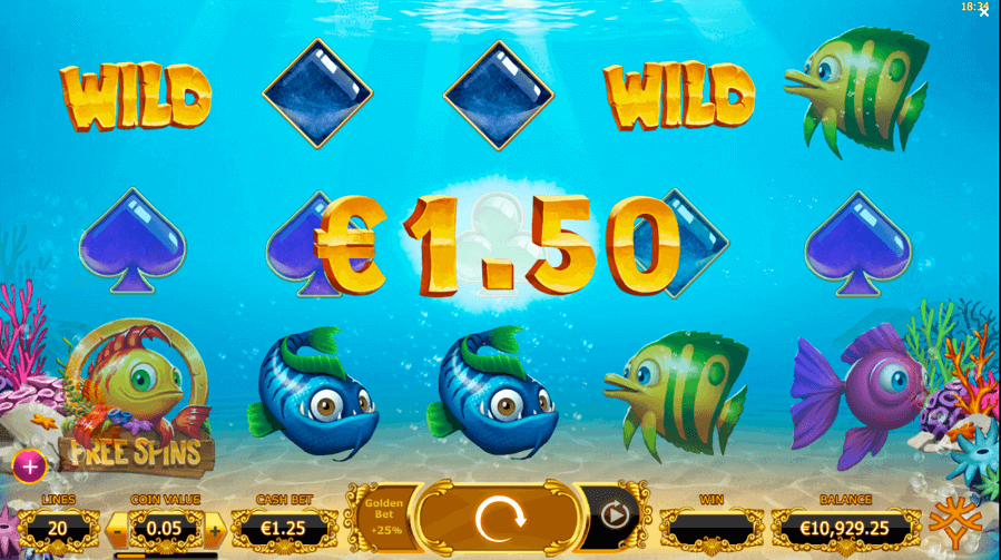 Win-Combos in Golden Fish Tank Slot