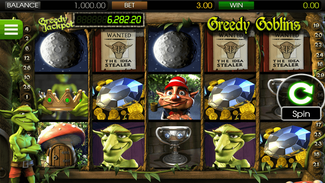 Greedy Golbins pokies theme