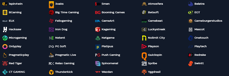 Providers on jeetcity Casino