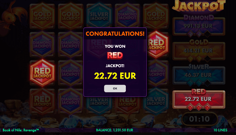 Gold Coin Cat Surfaces in Book of Nile After Securing 10 Free Games