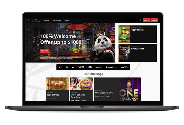 Royal Panda Casino Canada Mockup
