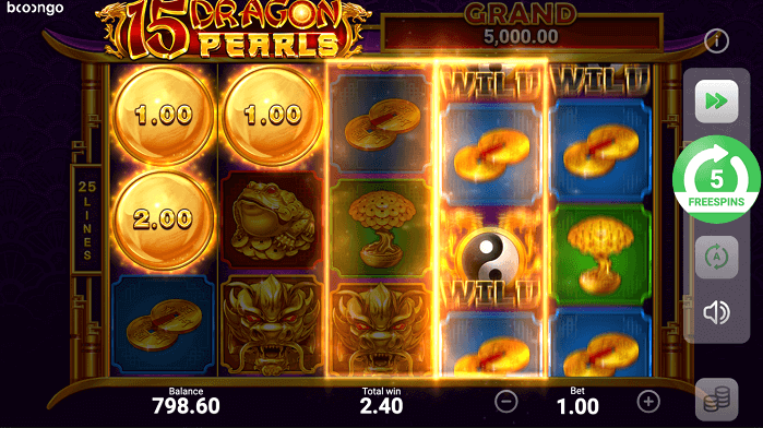 Experience the thrill of spinning the reels in 15DragonPearls, an electrifying online pokie.