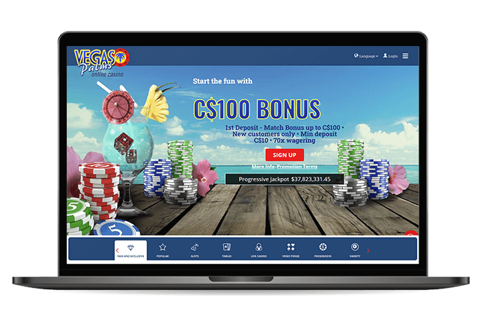 Vegas Palms Casino Canada mockup