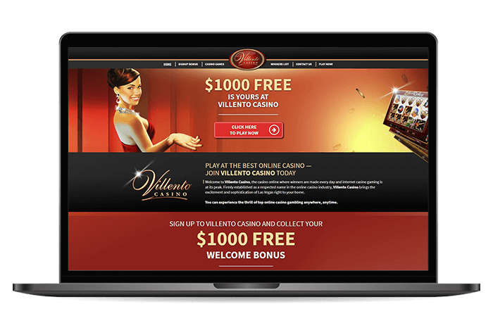 Villento Casino Canada mockup