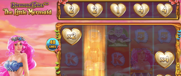 Een banner van Diamond Tales die The Little Mermaid promoot.