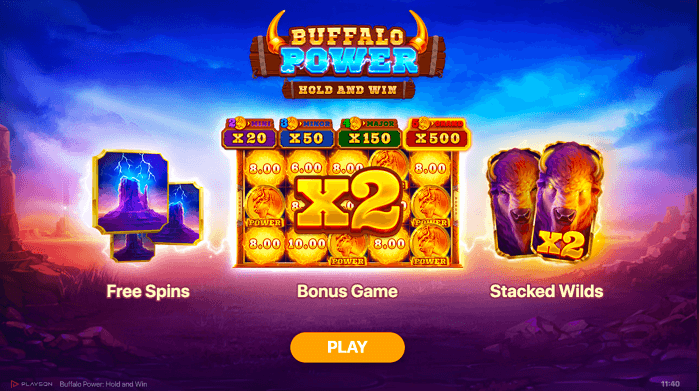 Experience thrilling free spins with Buffalo Power online pokies