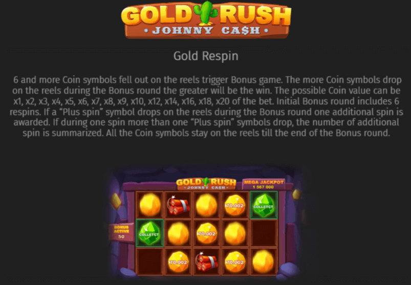 gold respin with explanation
