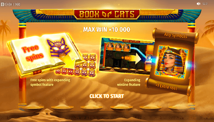 max win 10,000 Book of cats
