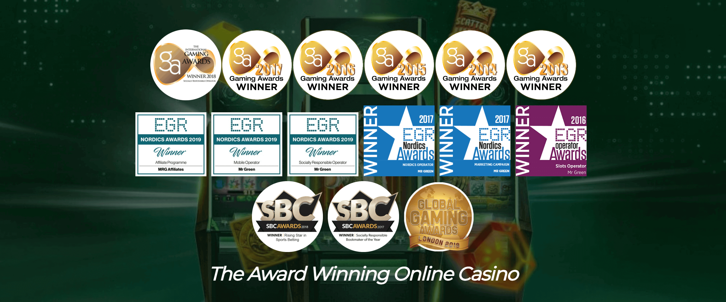 Mr. Green Casino Award Winning