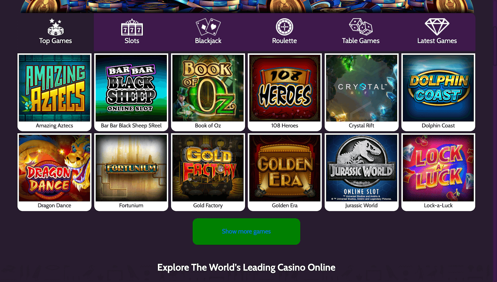 Mummys Gold Casino Games