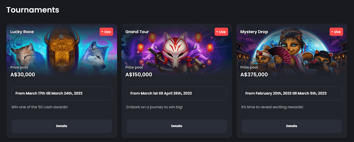 Online casino tournaments at BitVegas