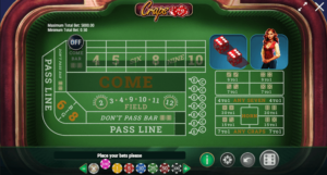 online craps screenshot