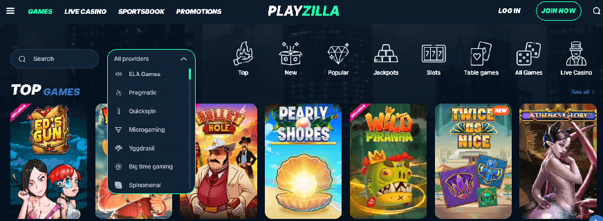 Catalogues of Playzilla Casino Offers