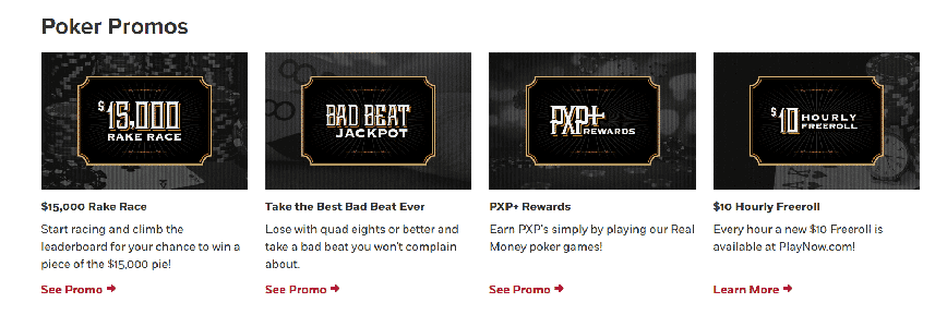 poker promos on online casino Playnow