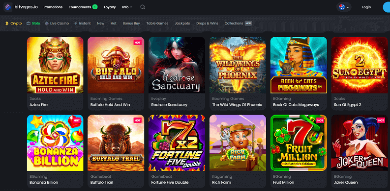 pokie overview on Bitvegas