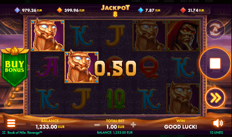 For a faster pace, players in Australia can activate turbo mode, adjust auto play, and tweak game preferences as they wish. Located on the main screen, a convenient tab allows you to purchase bonus rounds directly with your credits, while the pokie's menu provides all you need to familiarize yourself with the game's rules and mechanics.