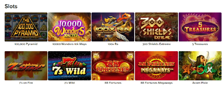 slots on Playnow Casino CA