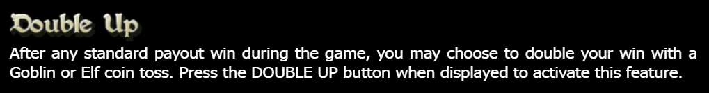 Snapshot of the double-up action in Greedy Goblins