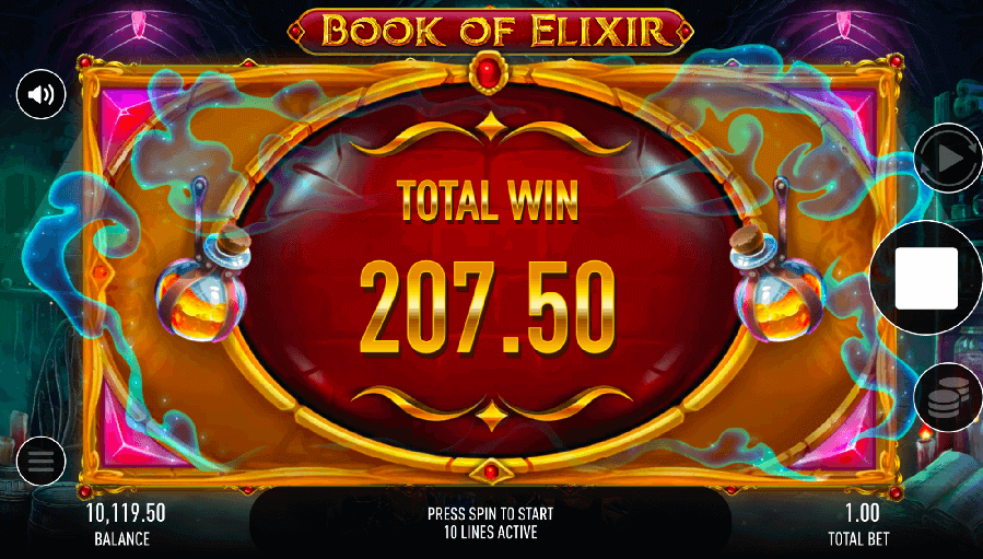total win of 207.50