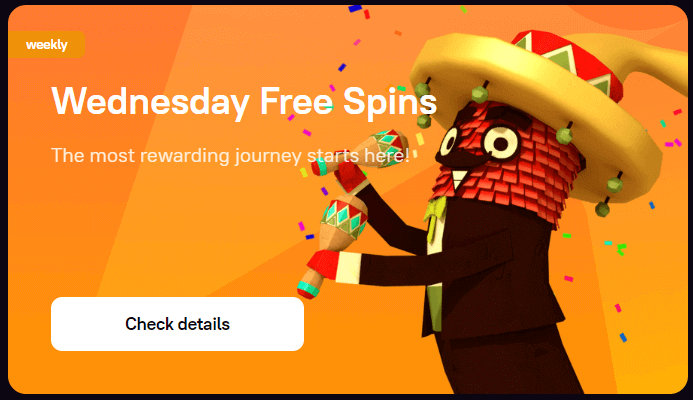 wednesday free spins mexican theme