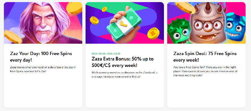 Exploring the bonus offerings at Zaza Casino for Canadian players.