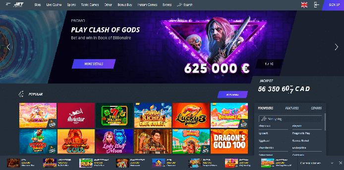 Our comprehensive Jet Casino review highlights their robust payment methods, underlining their commitment to secure and efficient financial transactions, further enhancing their high service ratings.