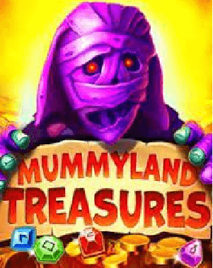 Emblem of the enchanting Mummyland Treasures online pokie.