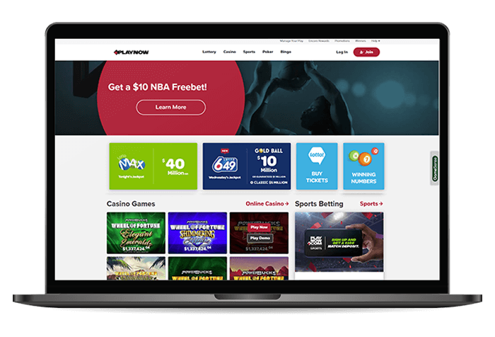 Playnow casino mockup