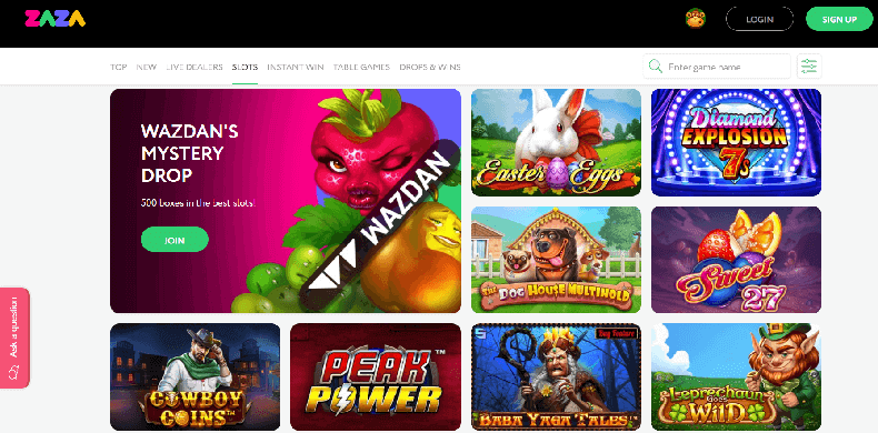 Slot machines have become the go-to for many players due to their diversity and rich bonuses. Zaza Casino's slot collection is noteworthy, providing easy navigation via categories. Canadian players can score substantial winnings via progressive jackpot offerings, filter slots by provider, and appreciate solid RTPs.