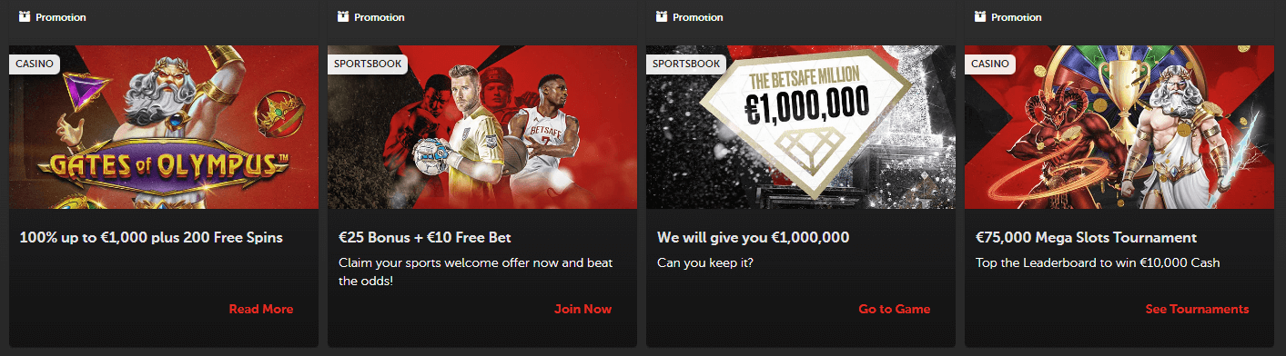 Betsafe Casino Bonuses