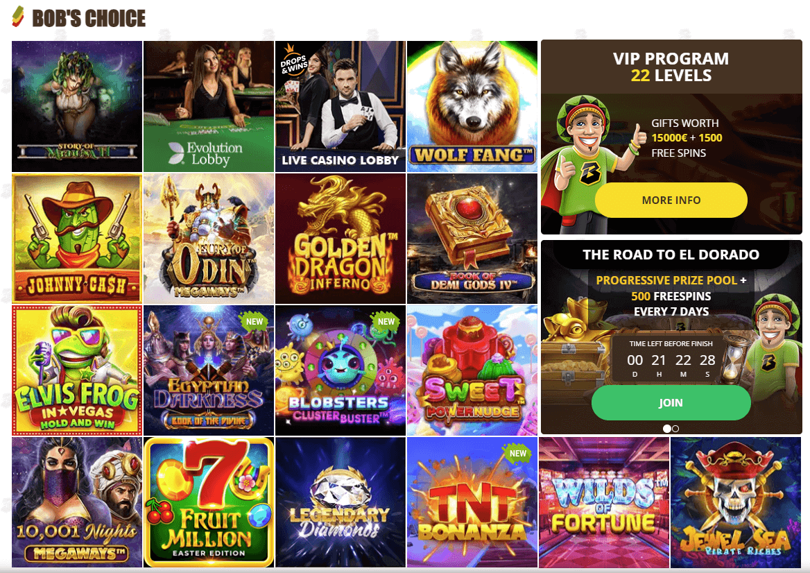 Bob Casino Games