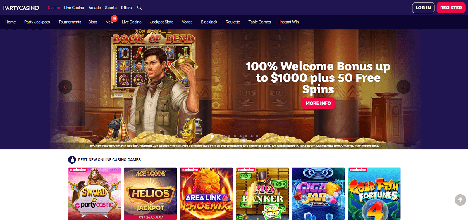 Party Casino Games
