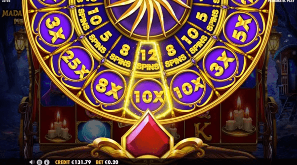 Bonusspellen en functies van Madame Destiny
