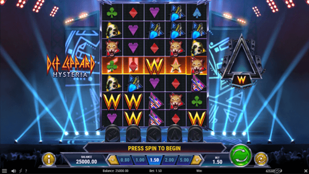 <p>Een nadere blik op de winnende combinaties van de 'Def Leppard Hysteria' gokkast.<p>
