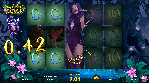The Fairytale Coven slot offers a traditional 5x3 layout with 15 paylines. Dive into the settings to activate features like turbo spin and autoplay; learn the game's intricacies in the Info section. Adjust your bets per spin, ranging from 0.15 AUD to 40 AUD, located above the reels. Plus, use your balance to purchase any of the three exciting bonus features on the right panel, embodying mechanics akin to other top slots.