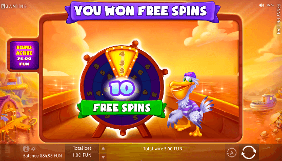In Penny Pelican, BGaming offers an array of extras—not just free spins, but sticky wilds with multipliers, a fortune wheel, and more base payouts. Purchase bonuses with your funds, similar to other pokies.