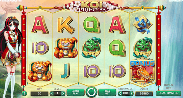 Koi princess slot bonus symbool