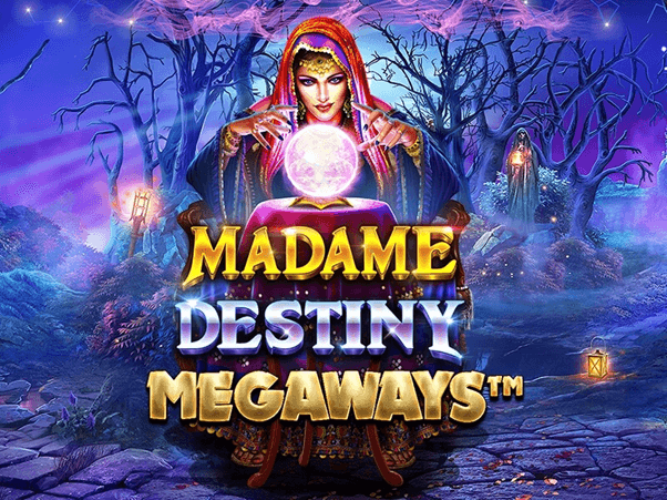 Startscherm van Madame Destiny Megaways slot
