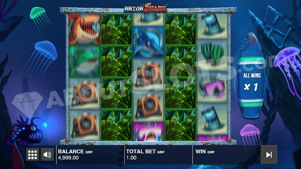 De rollen van de Razor Shark slot zijn beschikbaar voor Nederlandse spelers.