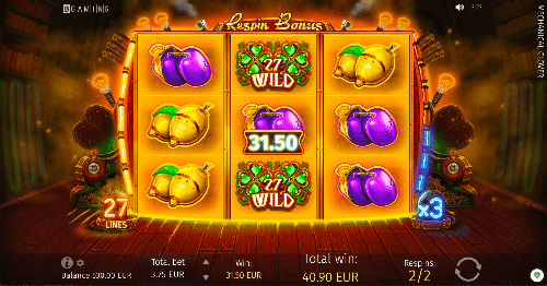 Landing a Wild symbol in the center triggers the resoundingly popular super re-spin feature. With each Wild-triggered win, you can unlock up to 27 paylines over 1 to 6 re-spins, with multipliers shooting up from 1x to 7x.