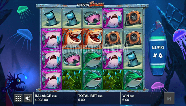 Symbolen op de Razor Shark slot in Nederland