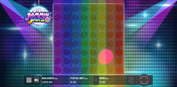 Visual exploration of the Jammin’ Jars online pokie.
