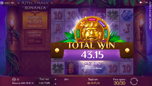 Big Wins on the Canadian-Approved Aztec Magic Bonanza Slot by Bgaming