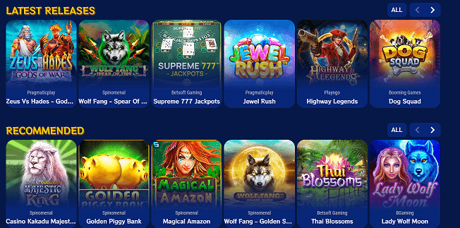 aanbod gokkasten Kakadu casino