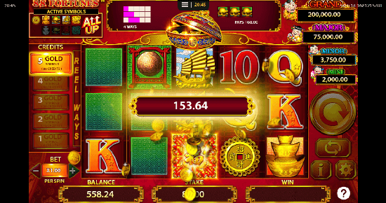 big win on the online slot for CA