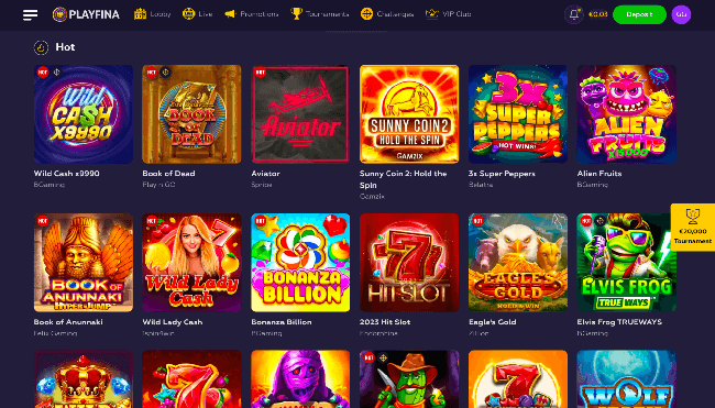 Discovering Hot Slots at Playfina Casino Online