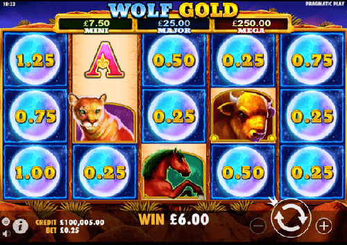 De winnende combinaties op de Wolf Gold online slot zijn altijd een avontuur.